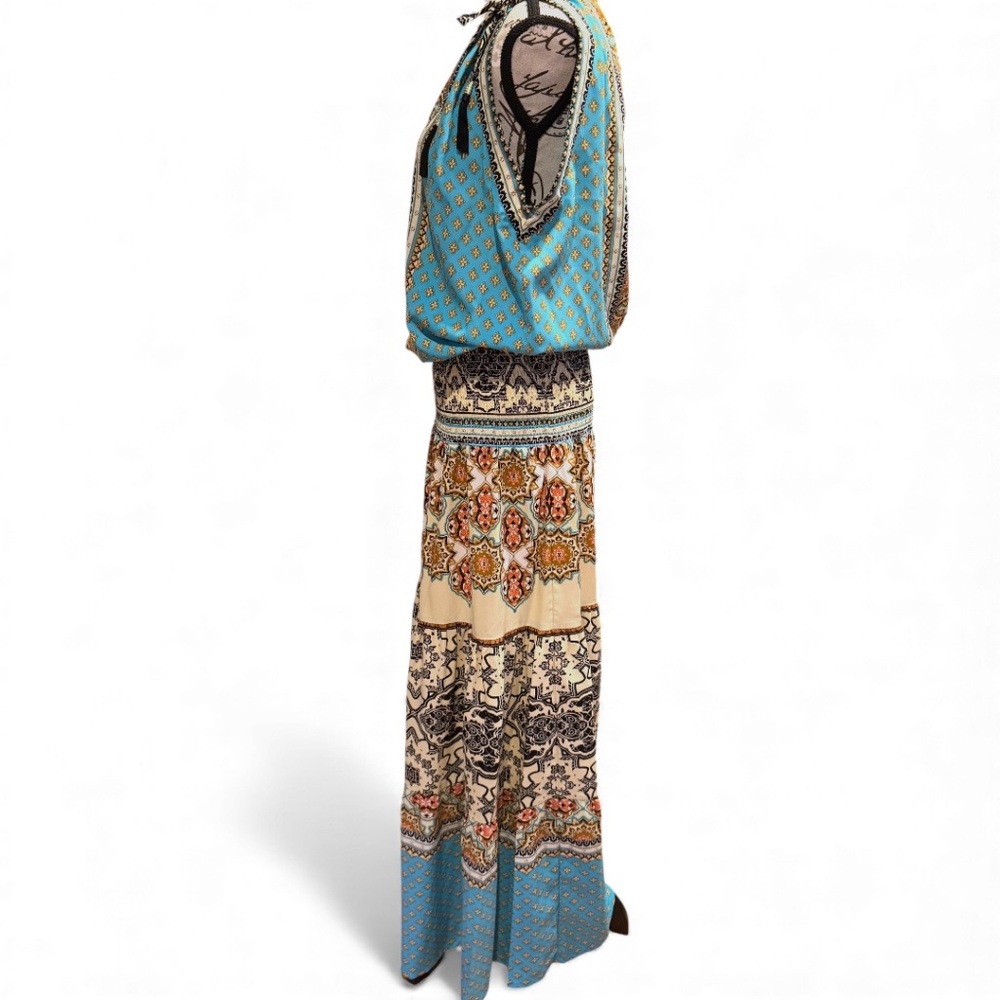 HALE BOB Boho Print Drop-Waist Maxi Dress – Size L – NWT - Picture 6 of 7